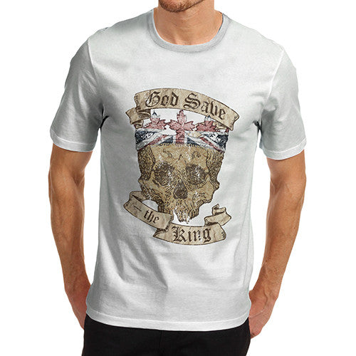Men's British Skull God Save The King T-Shirt
