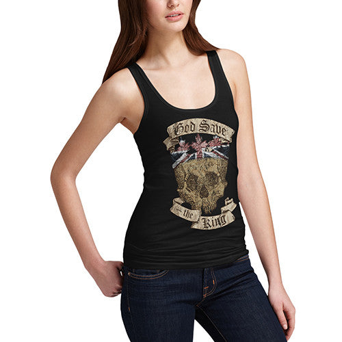 Women's British Skull God Save The King Tank Top