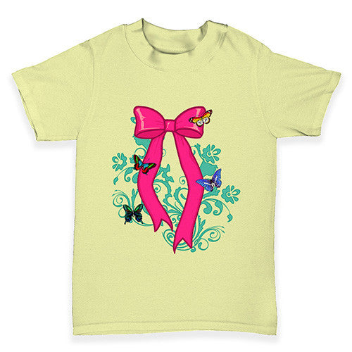 Butterfly Bow Baby Toddler T-Shirt