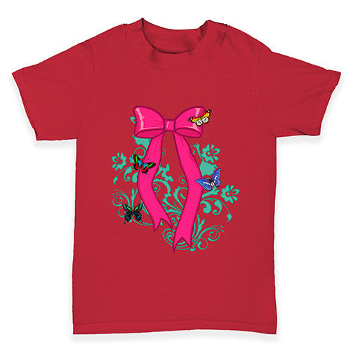 Butterfly Bow Baby Toddler T-Shirt