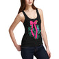 Women's Pink Butterfly Bow Tank Top