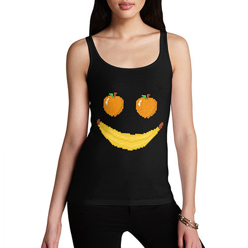 Women's Pixel Smiling Fruit Tank Top