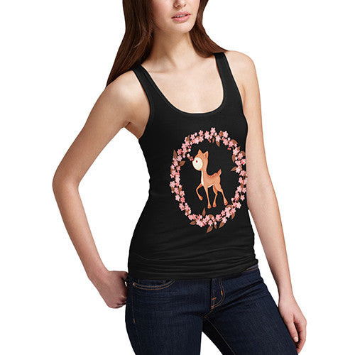 Women's Flower Deer Tank Top