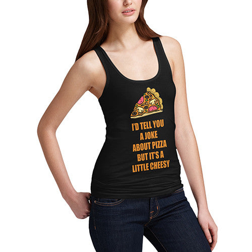 Women's Cheesy Pizza Tank Top