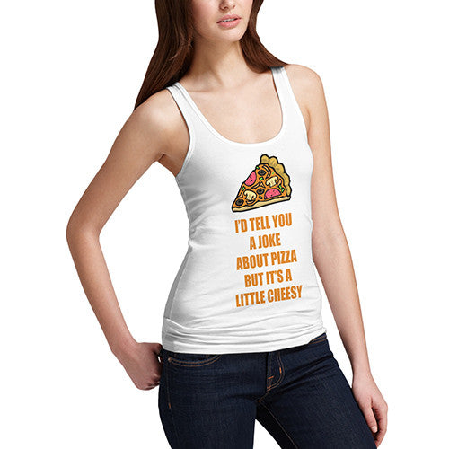 Women's Cheesy Pizza Tank Top