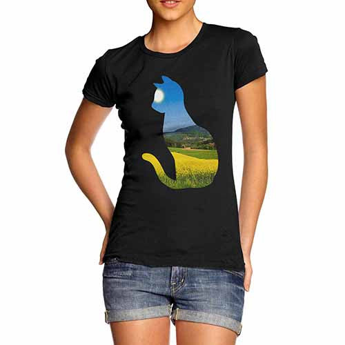 Women's Landscape Cat T-Shirt