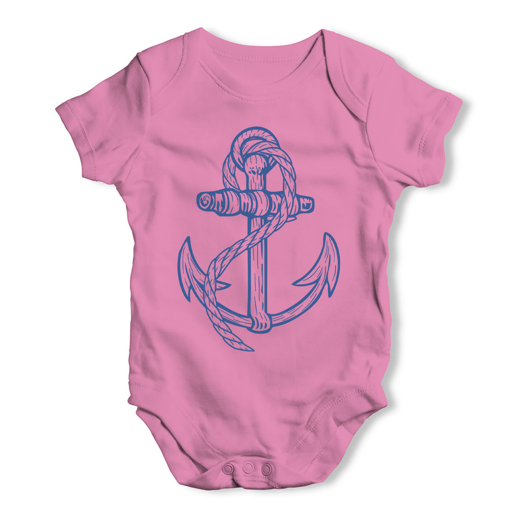 Navy Sailor Anchor Baby Grow Bodysuit