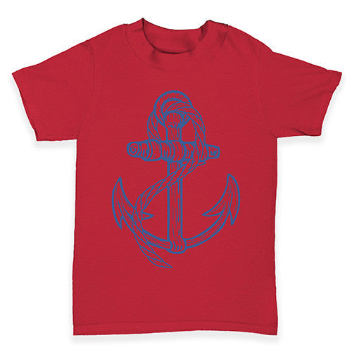 Navy Sailor Anchor Baby Toddler T-Shirt