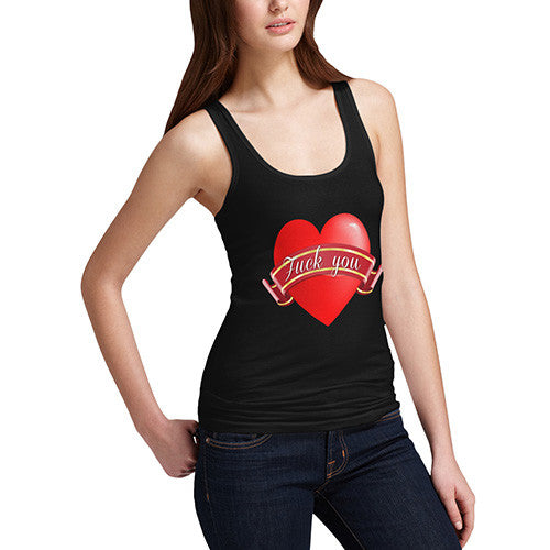 Women's F*ck You Heart Tank Top