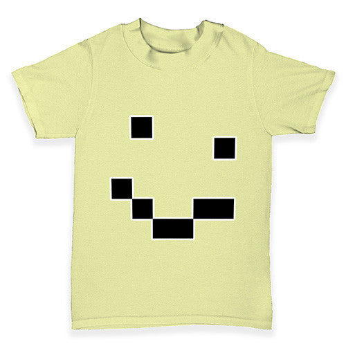 Pixel Smiley Face Baby Toddler T-Shirt