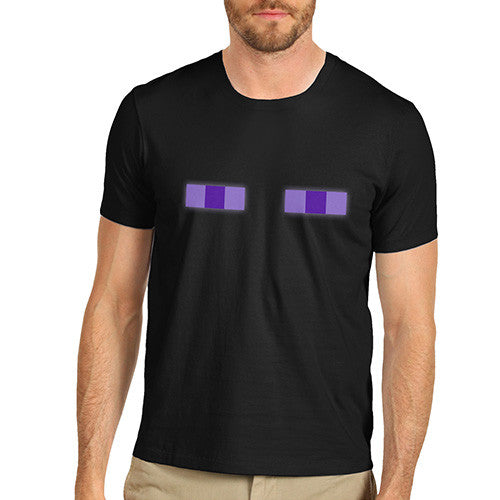 Men's Purple Pixel Eyes T-Shirt