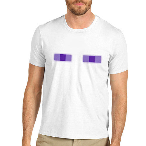 Men's Purple Pixel Eyes T-Shirt