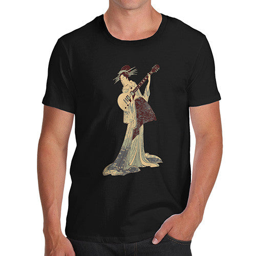 Men's Japanese Geisha Guitar T-Shirt