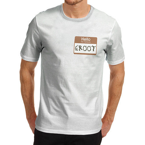 Men's Groot Name Tag T-Shirt