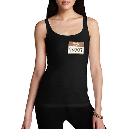 Women's Groot Name Tag Tank Top