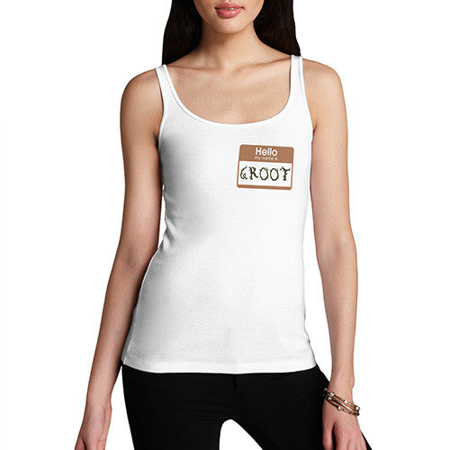 Women's Groot Name Tag Tank Top