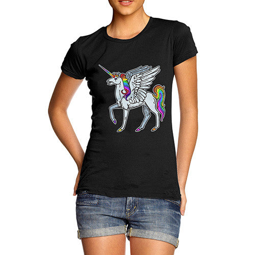 Women's Rainbow Unicorn T-Shirt