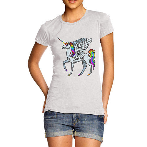 Women's Rainbow Unicorn T-Shirt