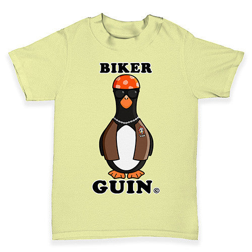 Biker Guin The Penguin Baby Toddler T-Shirt