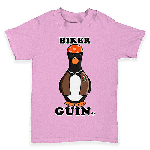 Biker Guin The Penguin Baby Toddler T-Shirt