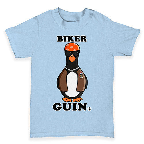 Biker Guin The Penguin Baby Toddler T-Shirt