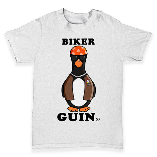 Biker Guin The Penguin Baby Toddler T-Shirt