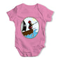 Pirate Guin On Ship Baby Grow Bodysuit