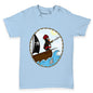 Pirate Guin The Penguin On Ship Baby Toddler T-Shirt