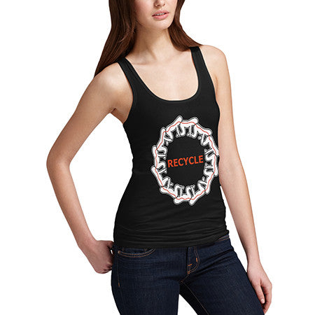 Womens Human Centipede Recycle Tank Top