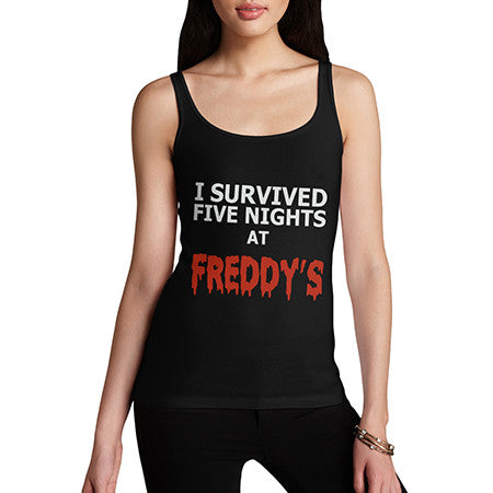 Womens I Survived Five Nights At Freddy's Tank Top