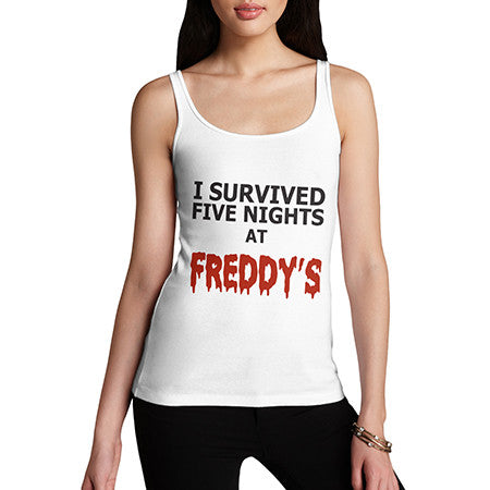 Womens I Survived Five Nights At Freddy's Tank Top