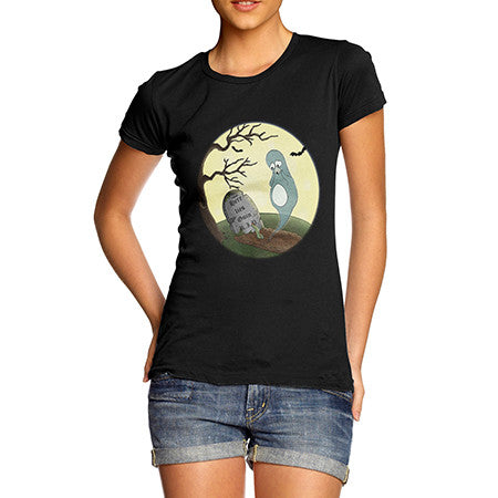 Womens Ghost Guin Penguin T-Shirt