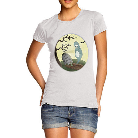 Womens Ghost Guin Penguin T-Shirt