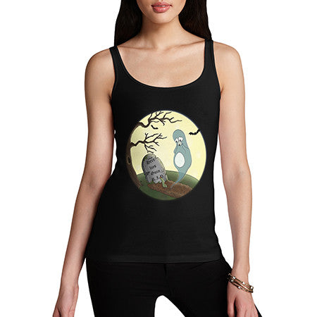 Womens Ghost Guin Penguin Tank Top