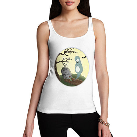 Womens Ghost Guin Penguin Tank Top