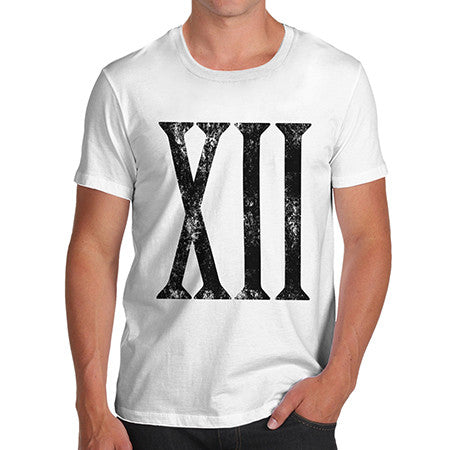 Mens XII Roman Numbers T-Shirt