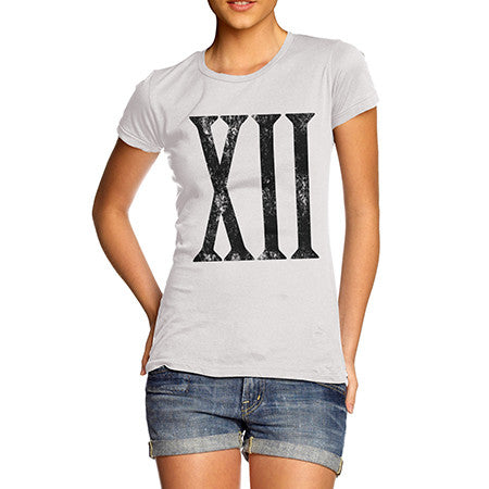 Womens XII Roman Numbers T-Shirt