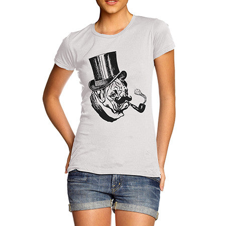 Womens Gentleman Pug T-Shirt