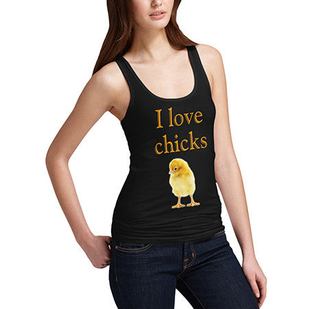 Womens I Love Chicks Tank Top