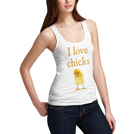 Womens I Love Chicks Tank Top