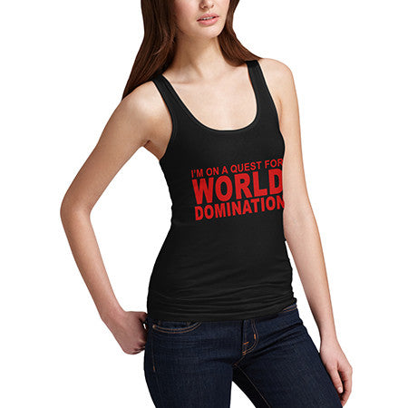 Womens Quest For World Domination Tank Top