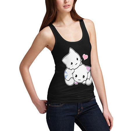 Womens Loveable Cats Tank Top