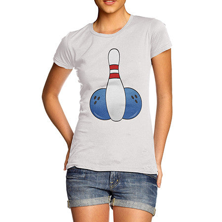 Womens Rude Bowling T-Shirt