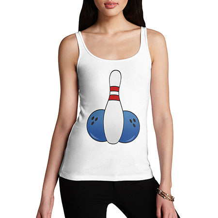 Womens Rude Bowling Tank Top