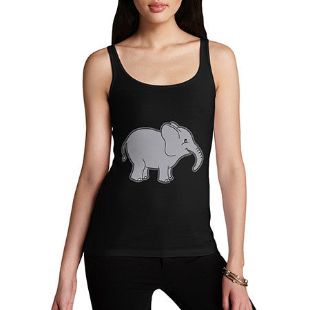 Womens Baby Elephant Tank Top