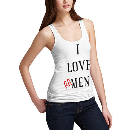 Womens I Love Ramen Tank Top