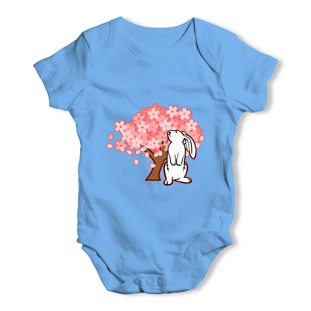 Bunny Rabbit Blossom Baby Grow Bodysuit