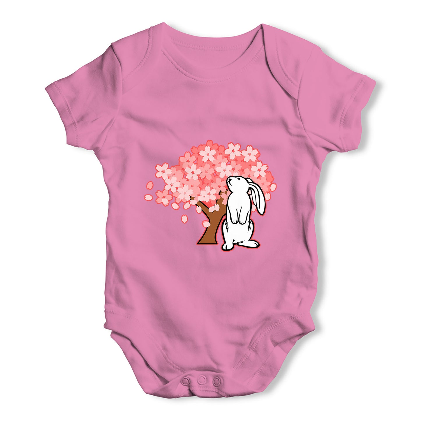 Bunny Rabbit Blossom Baby Grow Bodysuit