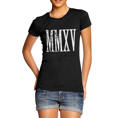 Womens 2015 Roman Numerals T-Shirt