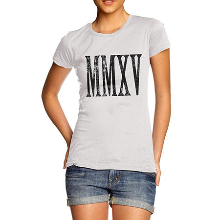 Womens 2015 Roman Numerals T-Shirt